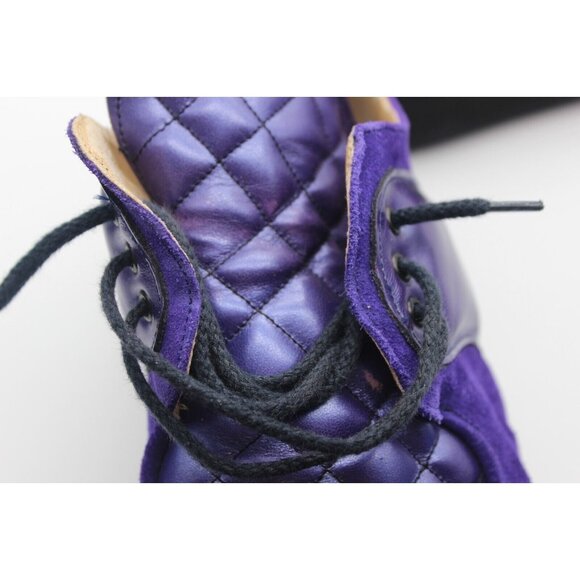 John Fluevog by Dynamic avant-garde quilted leather retro hover creepers shoes - Picture 14 of 16